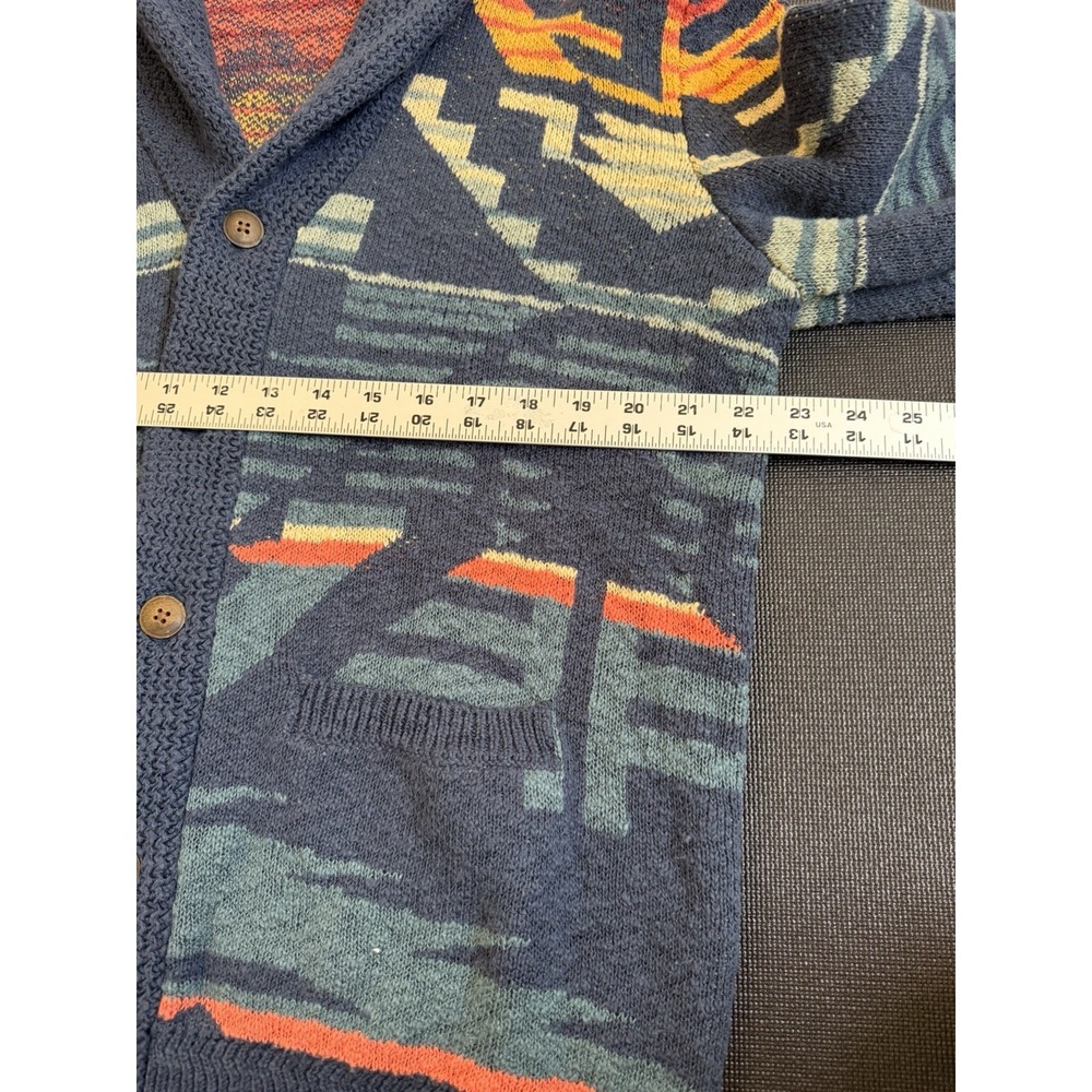 Faherty Size TVCH Aztec Eagle Thunder Voice Cardigan L - Picture 5 of 8